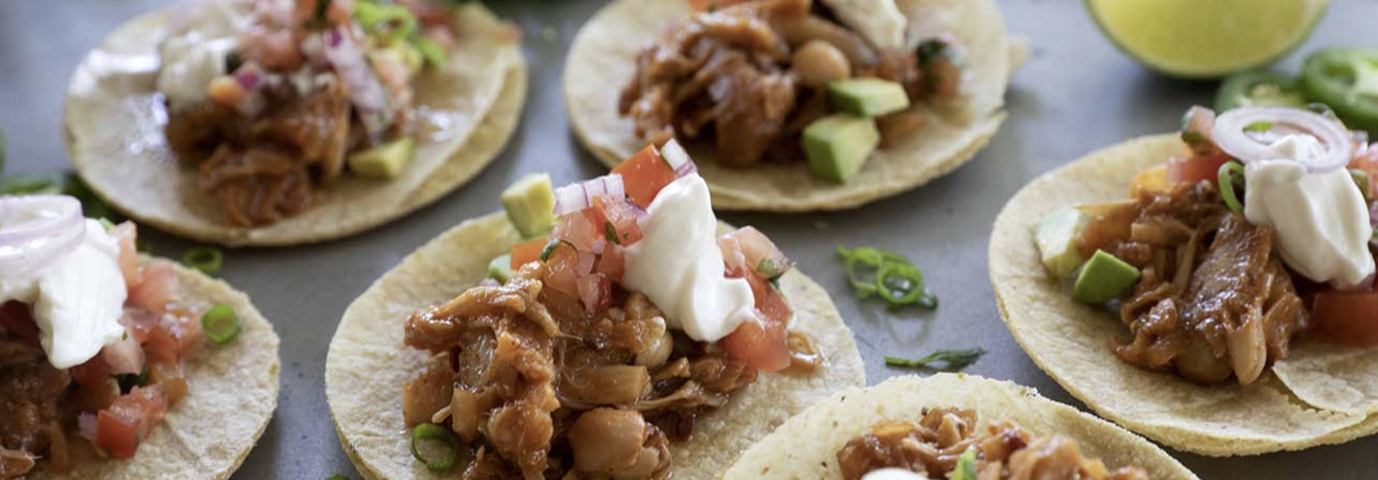 CHIPOTLE JACKFRUIT TACOS WITH PICO